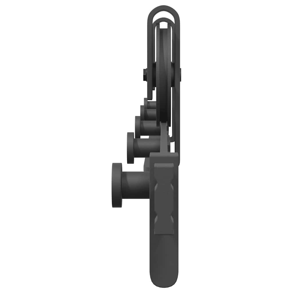 Schiebetürbeschlag-Set 183 cm Stahl Schwarz - Premium Türbeschläge & -klingeln - Just €66.05! Shop now at homesales4u