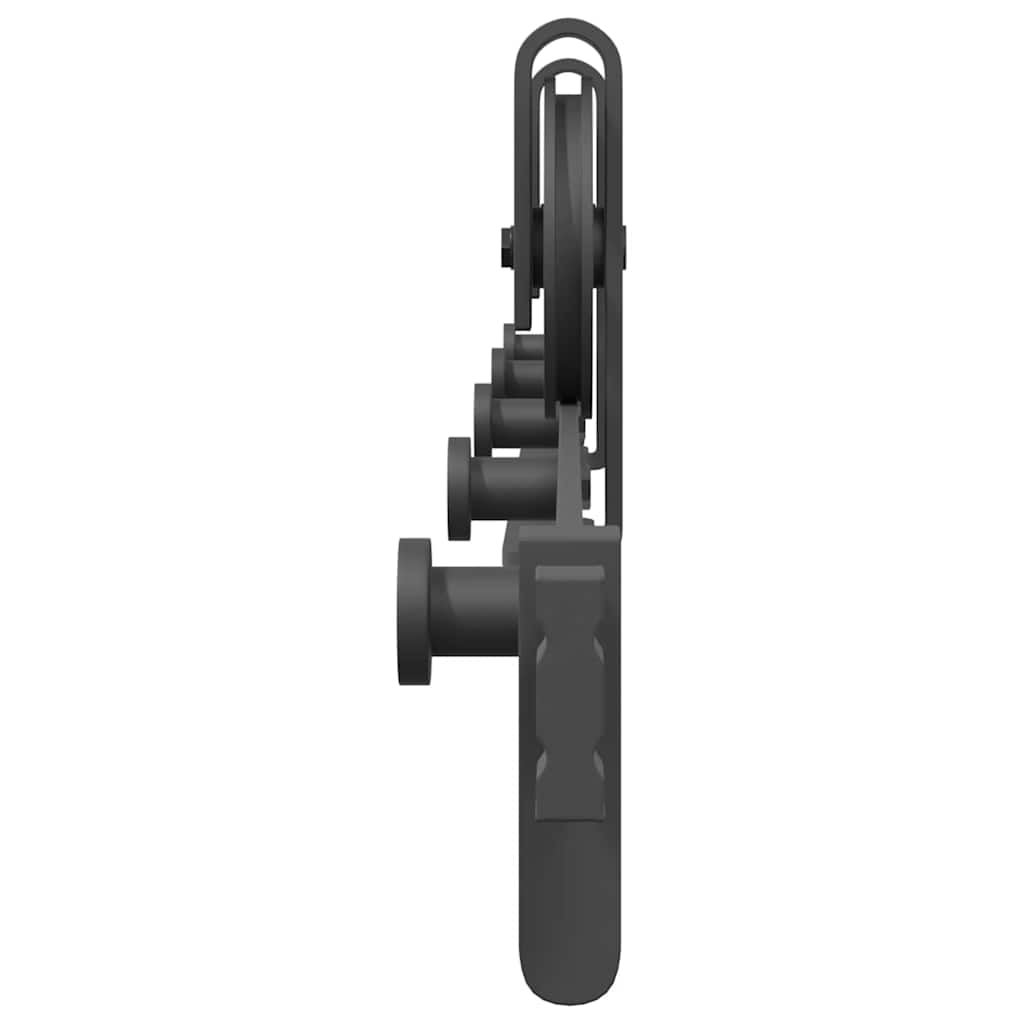 Schiebetürbeschlag-Set 200 cm Stahl Schwarz - Premium Türbeschläge & -klingeln - Just €86.13! Shop now at homesales4u