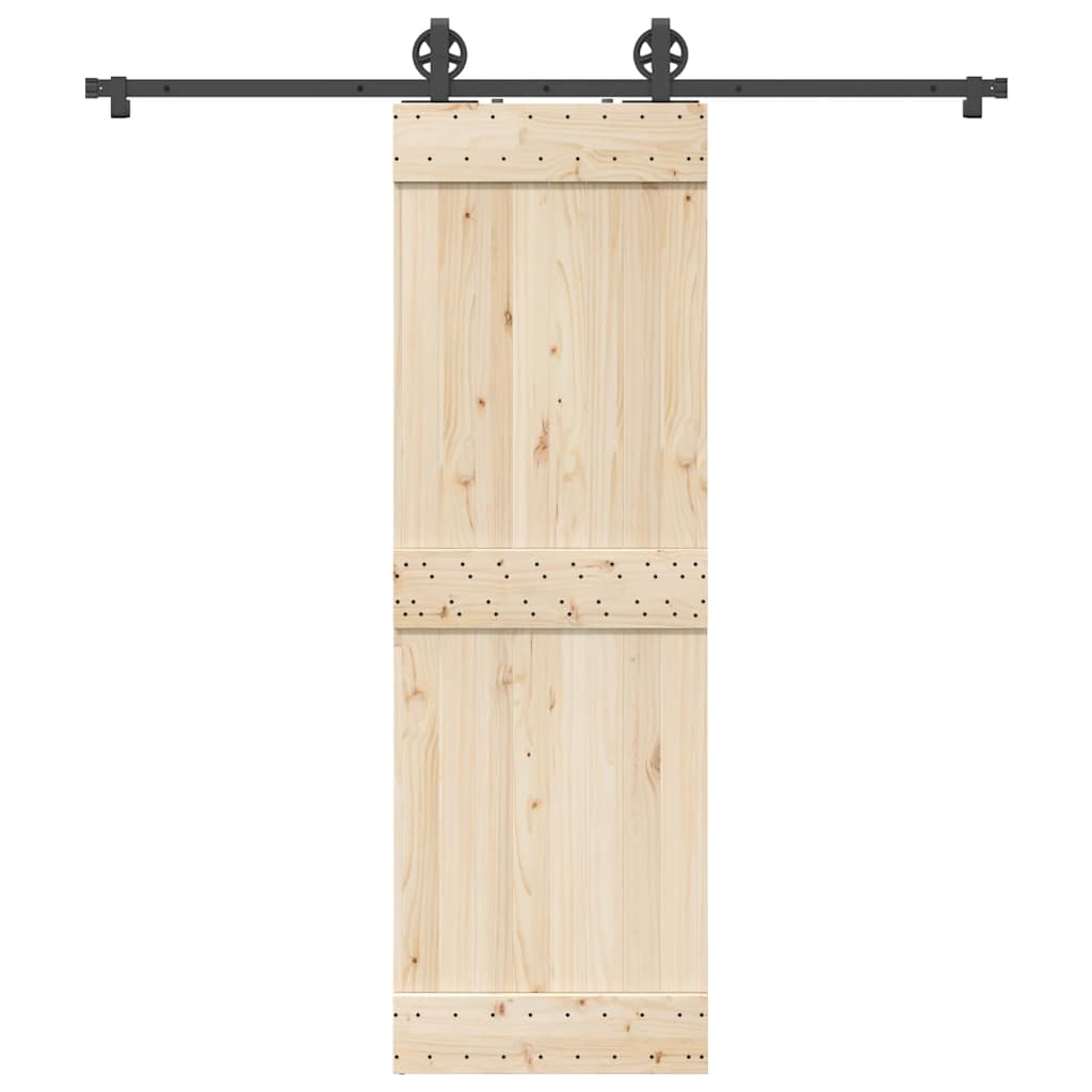 Schiebetürbeschlag-Set 200 cm Stahl Schwarz - Premium Türbeschläge & -klingeln - Just €86.13! Shop now at homesales4u