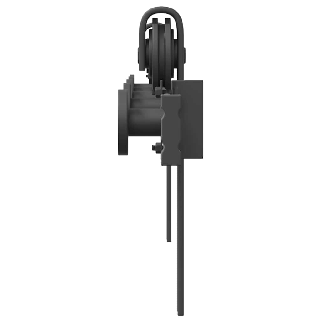 Schiebetürbeschlag-Set 183 cm Stahl Schwarz - Premium Türbeschläge & -klingeln - Just €60.16! Shop now at homesales4u
