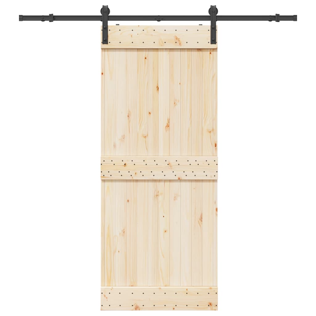 Schiebetürbeschlag-Set 183 cm Stahl Schwarz - Premium Türbeschläge & -klingeln - Just €60.16! Shop now at homesales4u