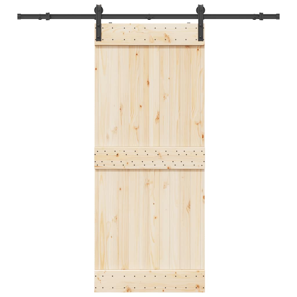 Schiebetürbeschlag-Set 200 cm Stahl Schwarz - Premium Türbeschläge & -klingeln - Just €67.73! Shop now at homesales4u