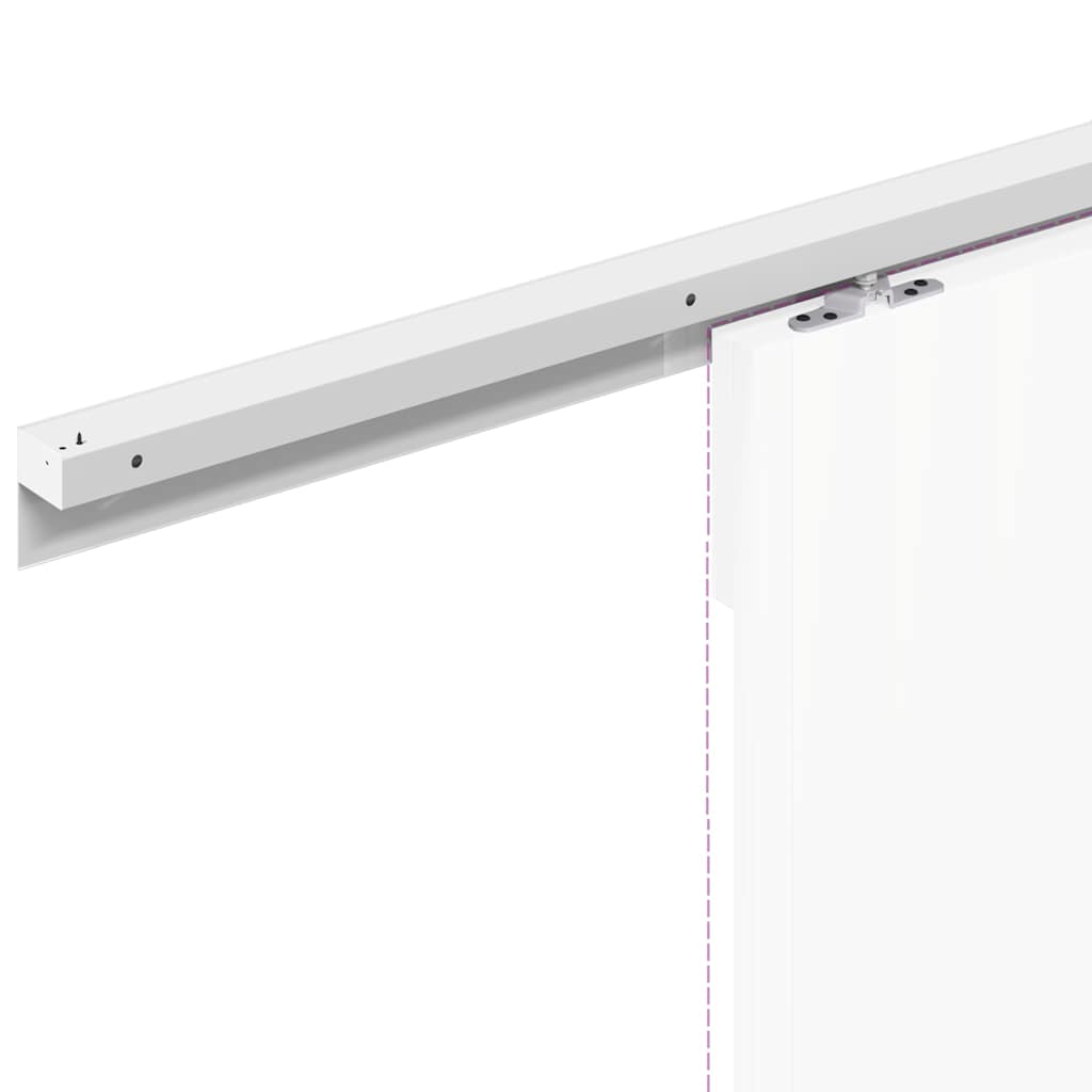 Schiebetürbeschlag-Set 183 cm Aluminiumlegierung Silbern - Premium Türbeschläge & -klingeln - Just €59.11! Shop now at homesales4u