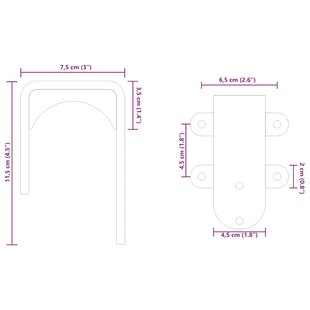 Scheunentür-Bypass-Halterungen für Rundschienen 4Stk. Edelstahl - Premium Türbeschläge & -klingeln - Just €87.73! Shop now at homesales4u