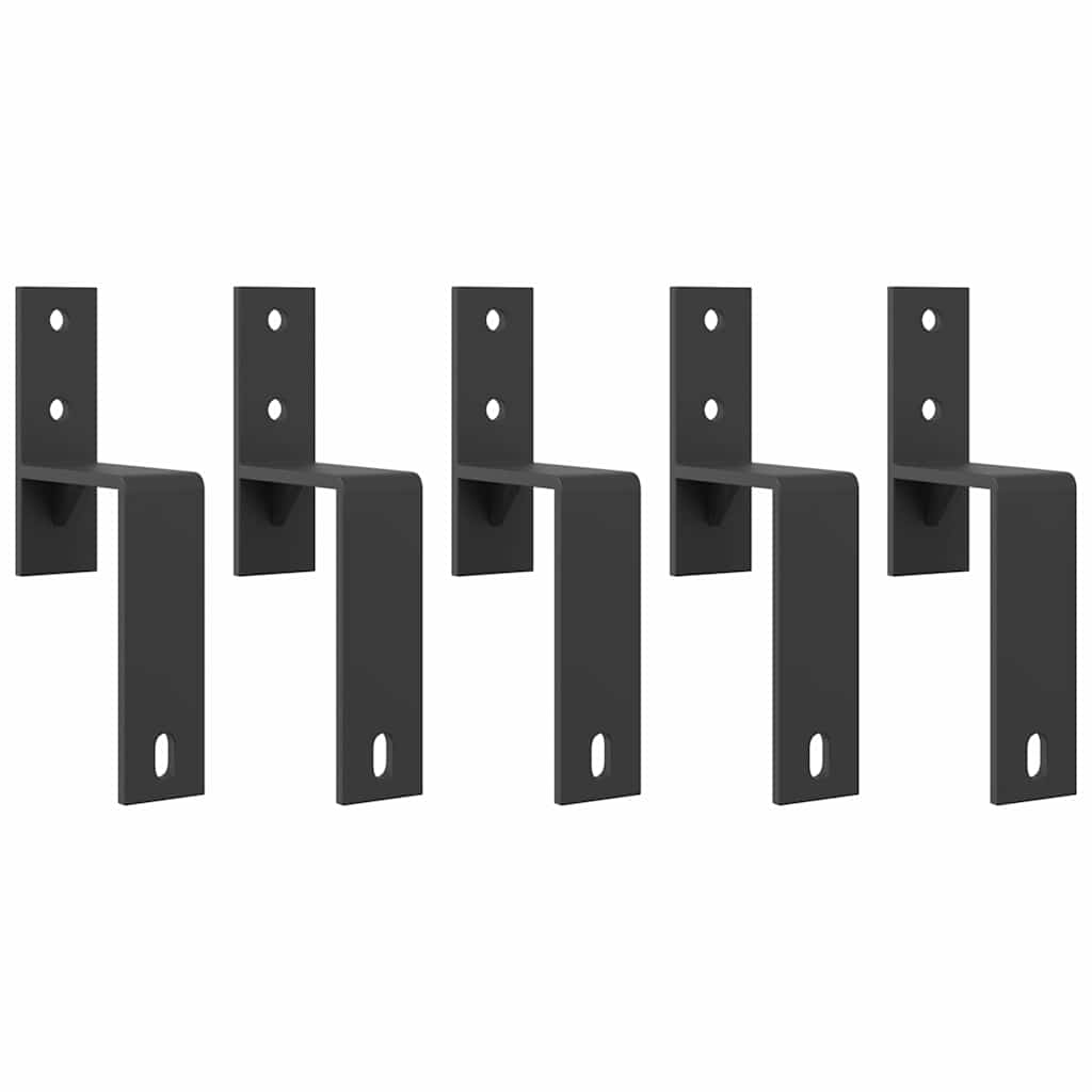 Schiebetürbeschlag-Set 213,5 cm Stahl Schwarz - Premium Türbeschläge & -klingeln - Just €208.59! Shop now at homesales4u