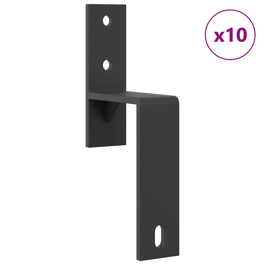 Schiebetürbeschlag-Set 427 cm Stahl Schwarz - Premium Türbeschläge & -klingeln - Just €417.27! Shop now at homesales4u