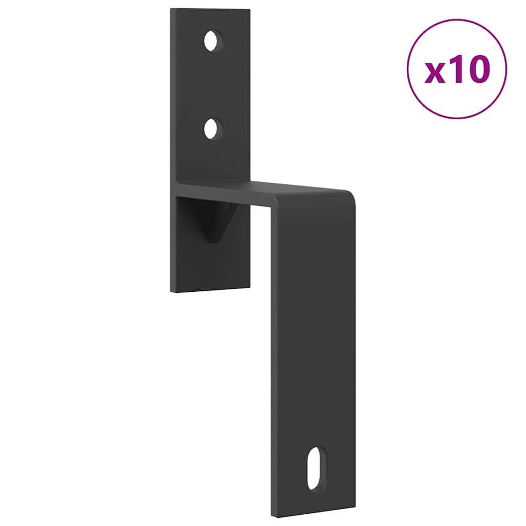 Schiebetürbeschlag-Set 366 cm Stahl Schwarz - Premium Türbeschläge & -klingeln - Just €301.95! Shop now at homesales4u