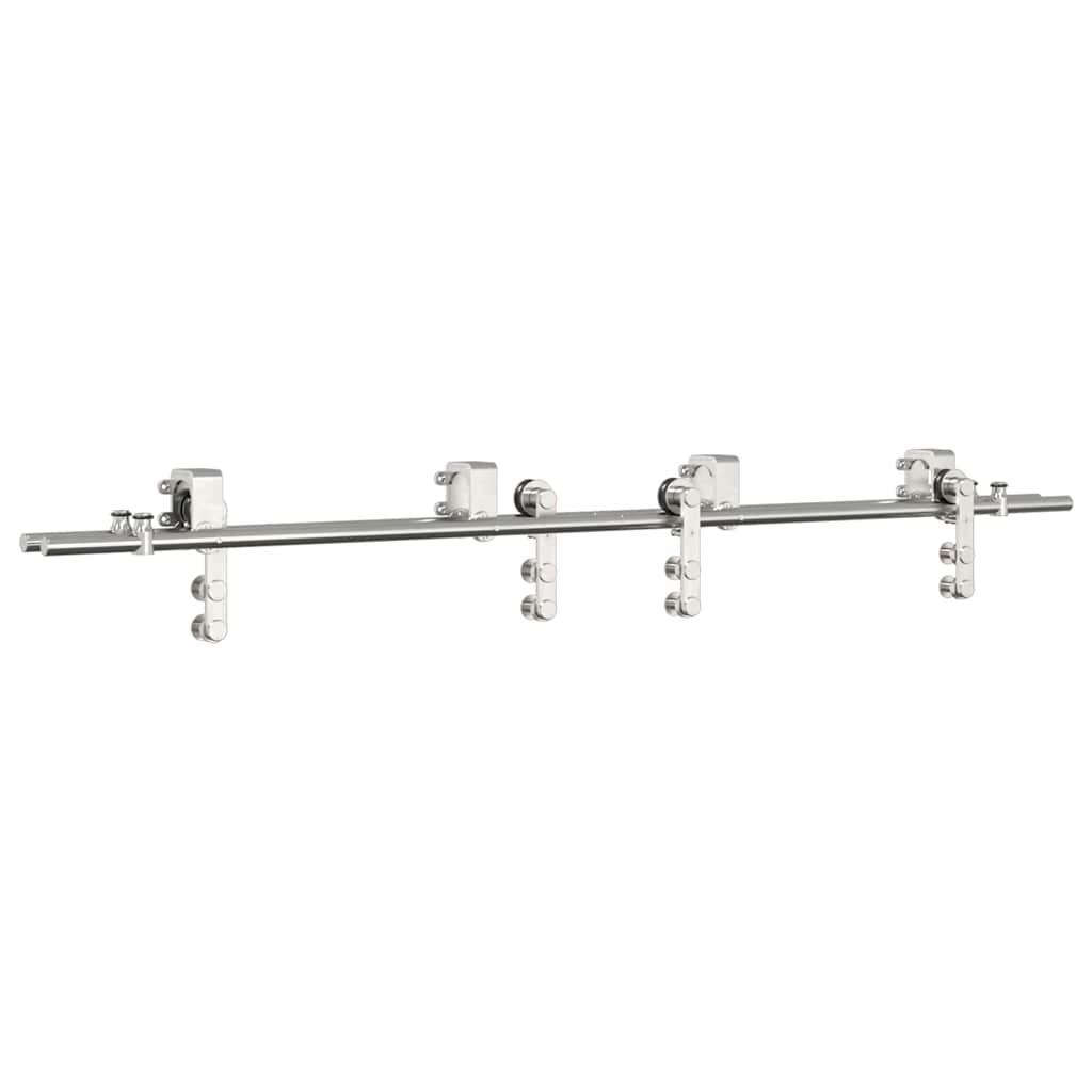 Schiebetür-Beschlagsatz 183 cm Edelstahl Silbern - Premium Türbeschläge & -klingeln - Just €381.50! Shop now at homesales4u