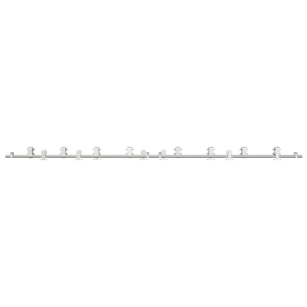 Schiebetür-Beschlagsatz 366 cm Edelstahl Silbern - Premium Türbeschläge & -klingeln - Just €714.29! Shop now at homesales4u