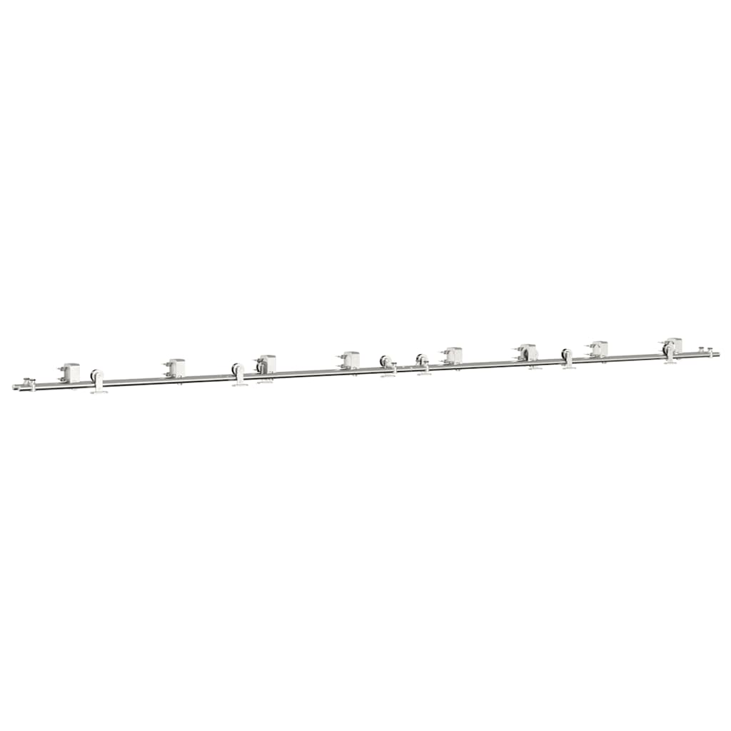 Schiebetür-Beschlagsatz 400 cm Edelstahl Silbern - Premium Türbeschläge & -klingeln - Just €638.44! Shop now at homesales4u
