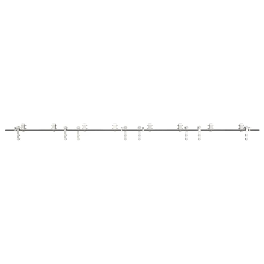Schiebetür-Beschlagsatz 366 cm Edelstahl Silbern - Premium Türbeschläge & -klingeln - Just €763.03! Shop now at homesales4u