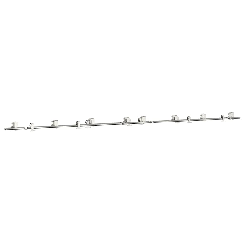 Schiebetür-Beschlagsatz 400 cm Edelstahl Silbern - Premium Türbeschläge & -klingeln - Just €530.47! Shop now at homesales4u