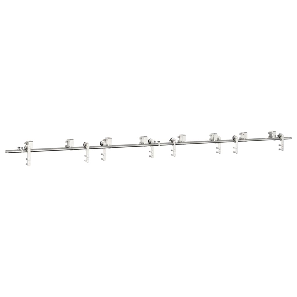 Schiebetür-Beschlagsatz 366 cm Edelstahl Silbern - Premium Türbeschläge & -klingeln - Just €591.82! Shop now at homesales4u