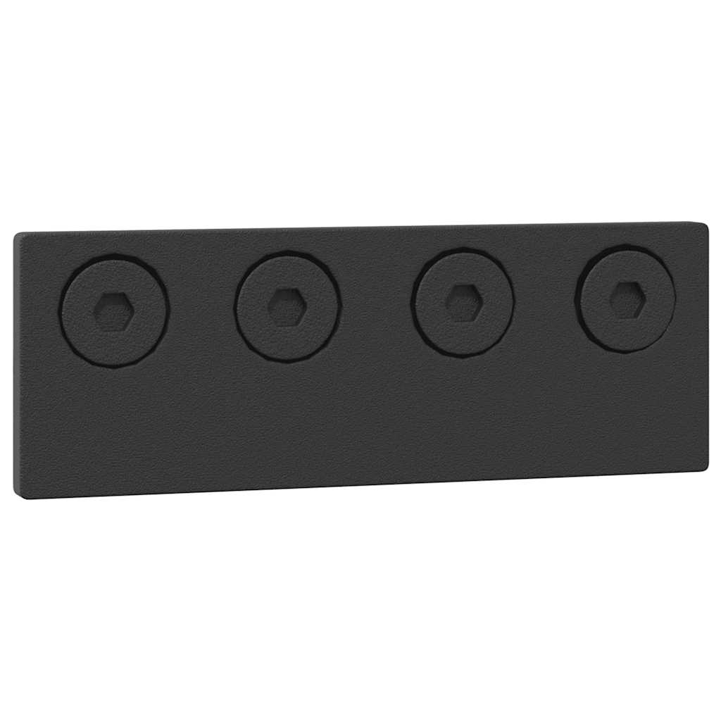 Schiebetürbeschlag-Set 427 cm Stahl Schwarz - Premium Türbeschläge & -klingeln - Just €200.42! Shop now at homesales4u