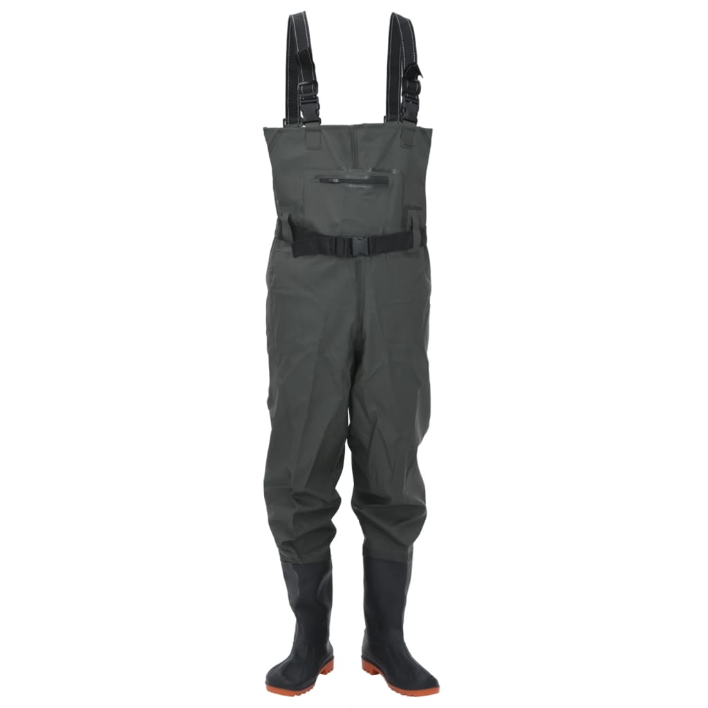 Wathose mit Stiefeln und Gürtel Dunkelgrün Größe 38 - Premium Wathosen für Angler & Jäger - Just €50.36! Shop now at homesales4u