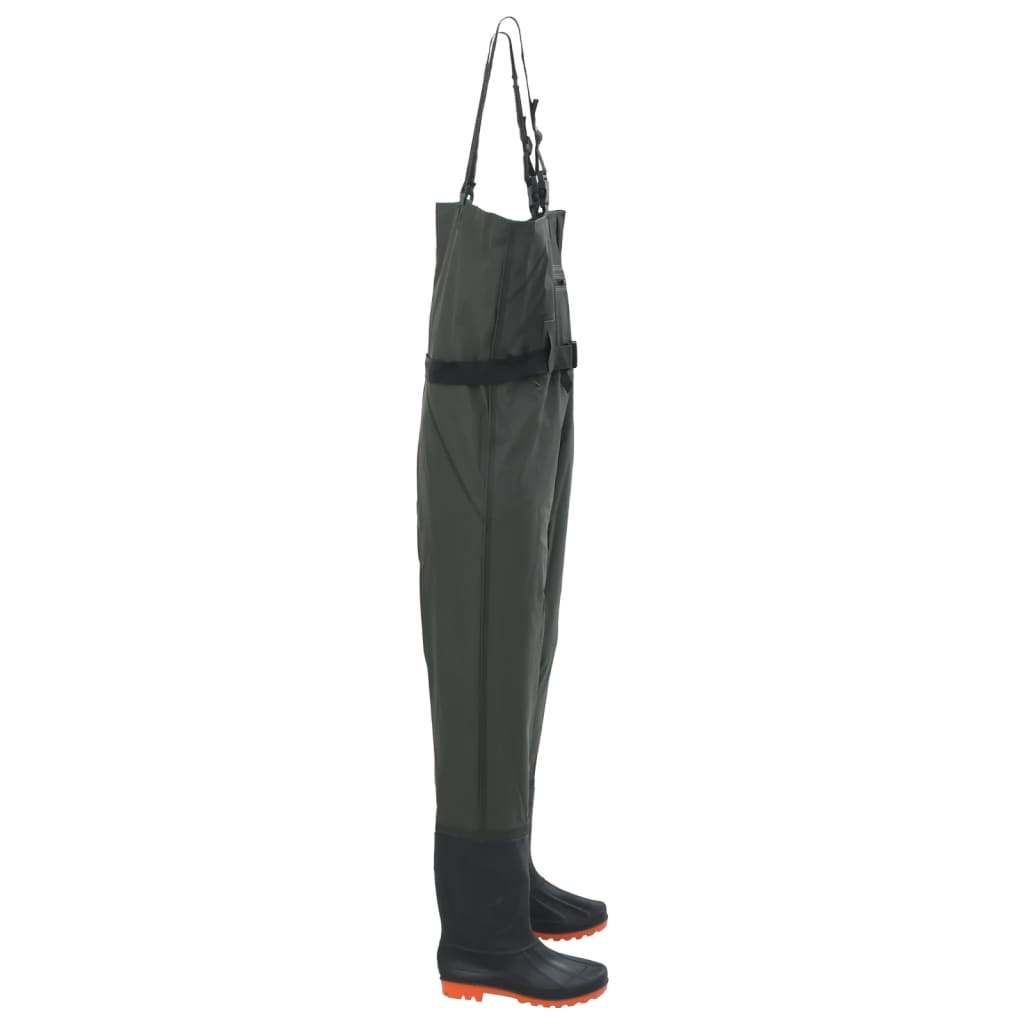 Wathose mit Stiefeln und Gürtel Dunkelgrün Größe 40 - Premium Wathosen für Angler & Jäger - Just €50.36! Shop now at homesales4u