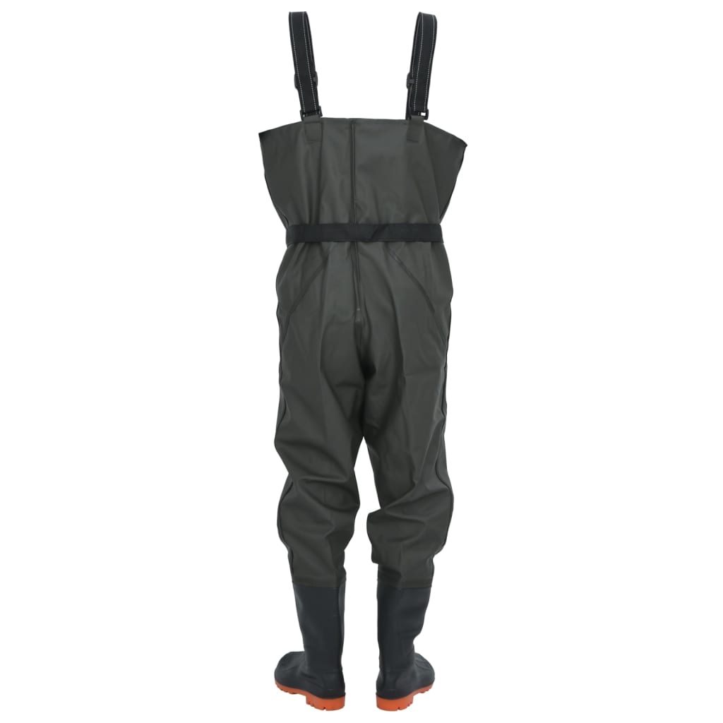 Wathose mit Stiefeln und Gürtel Dunkelgrün Größe 40 - Premium Wathosen für Angler & Jäger - Just €50.36! Shop now at homesales4u