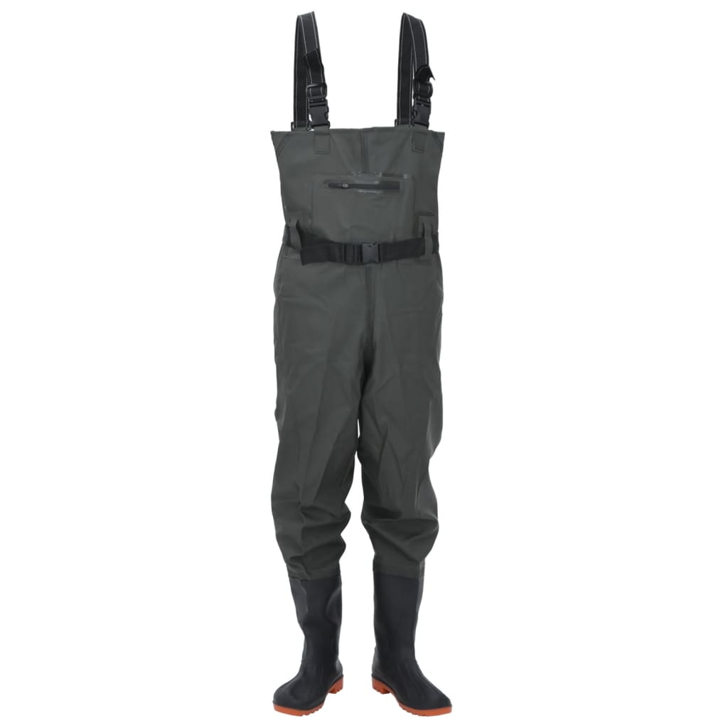 Wathose mit Stiefeln und Gürtel Dunkelgrün Größe 42 - Premium Wathosen für Angler & Jäger - Just €50.40! Shop now at homesales4u