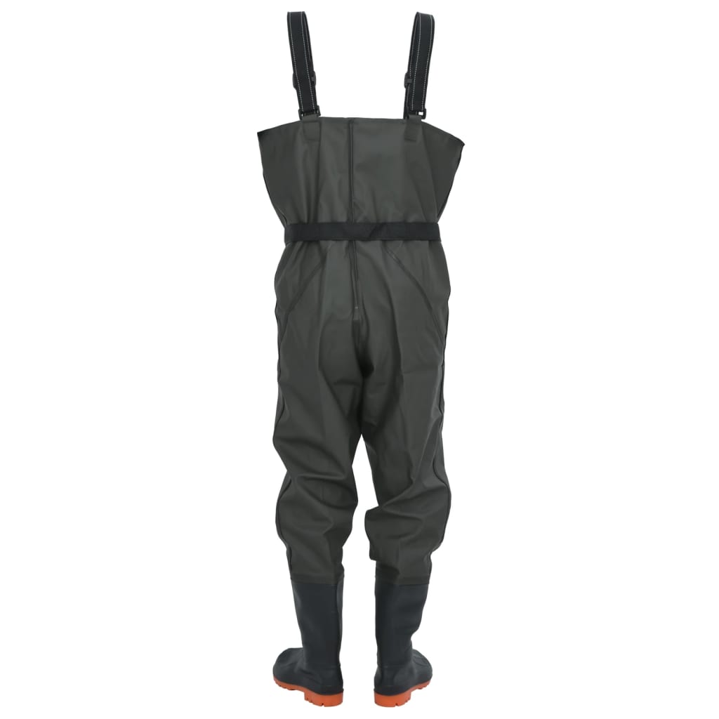 Wathose mit Stiefeln und Gürtel Dunkelgrün Größe 42 - Premium Wathosen für Angler & Jäger - Just €50.40! Shop now at homesales4u