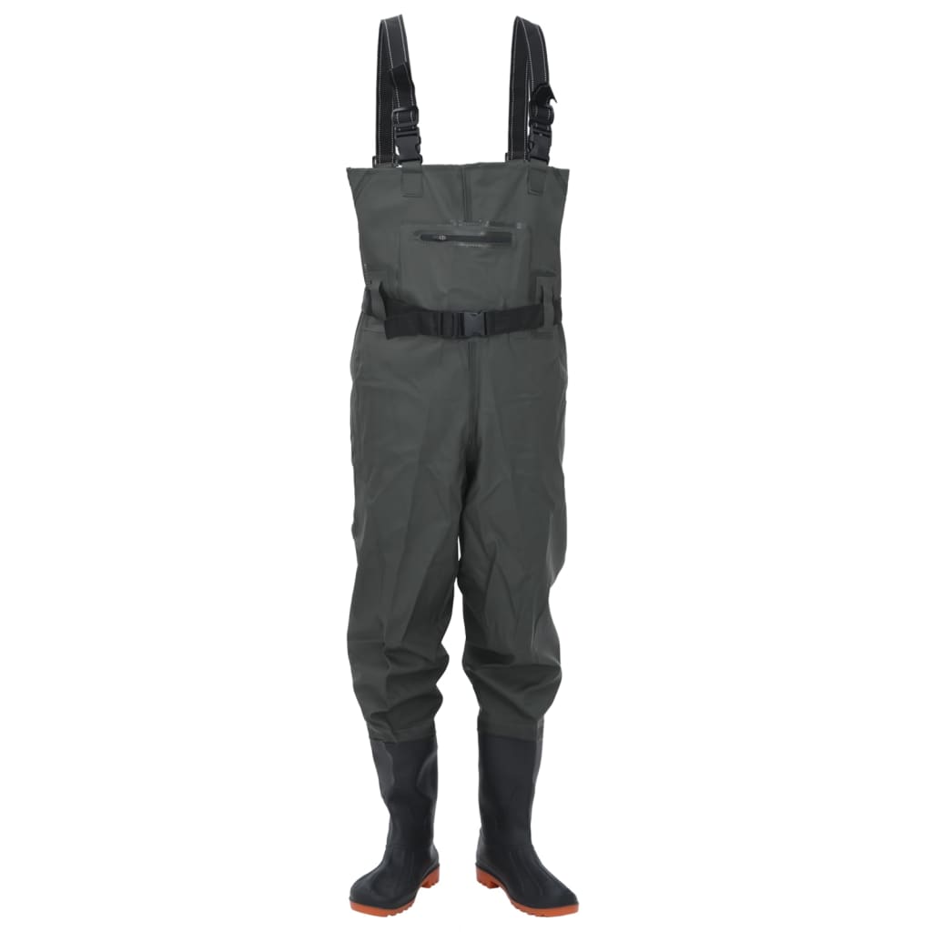 Wathose mit Stiefeln und Gürtel Dunkelgrün Größe 43 - Premium Wathosen für Angler & Jäger - Just €50.66! Shop now at homesales4u