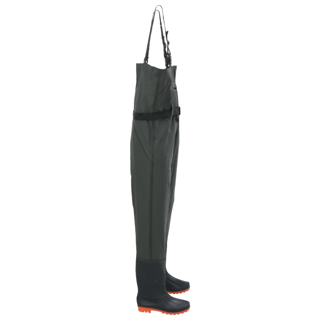 Wathose mit Stiefeln und Gürtel Dunkelgrün Größe 46 - Premium Wathosen für Angler & Jäger - Just €50.40! Shop now at homesales4u