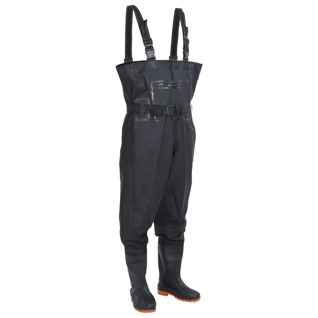 Wathose mit Stiefeln und Gürtel Schwarz Größe 39 - Premium Wathosen für Angler & Jäger - Just €50.36! Shop now at homesales4u