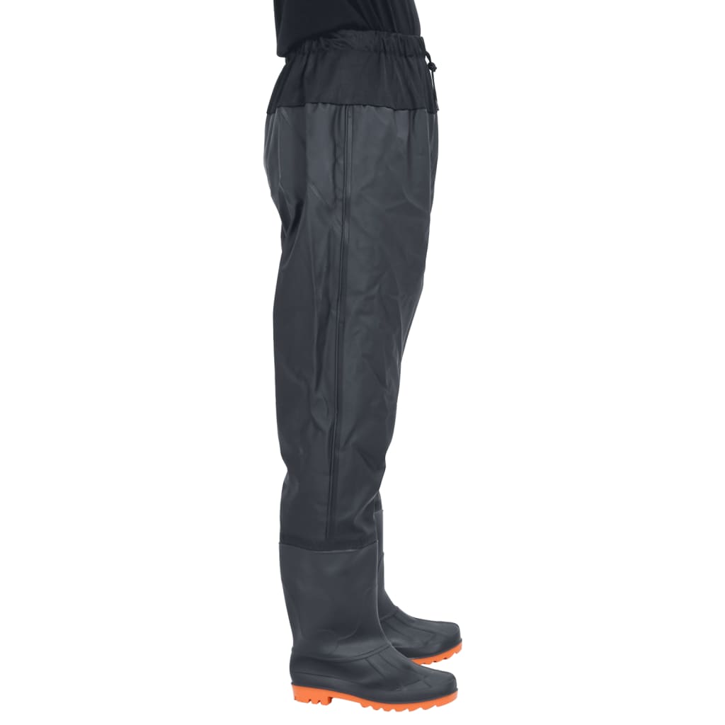Hüftwathose mit Stiefeln Schwarz Größe 46 - Premium Wathosen für Angler & Jäger - Just €48.38! Shop now at homesales4u