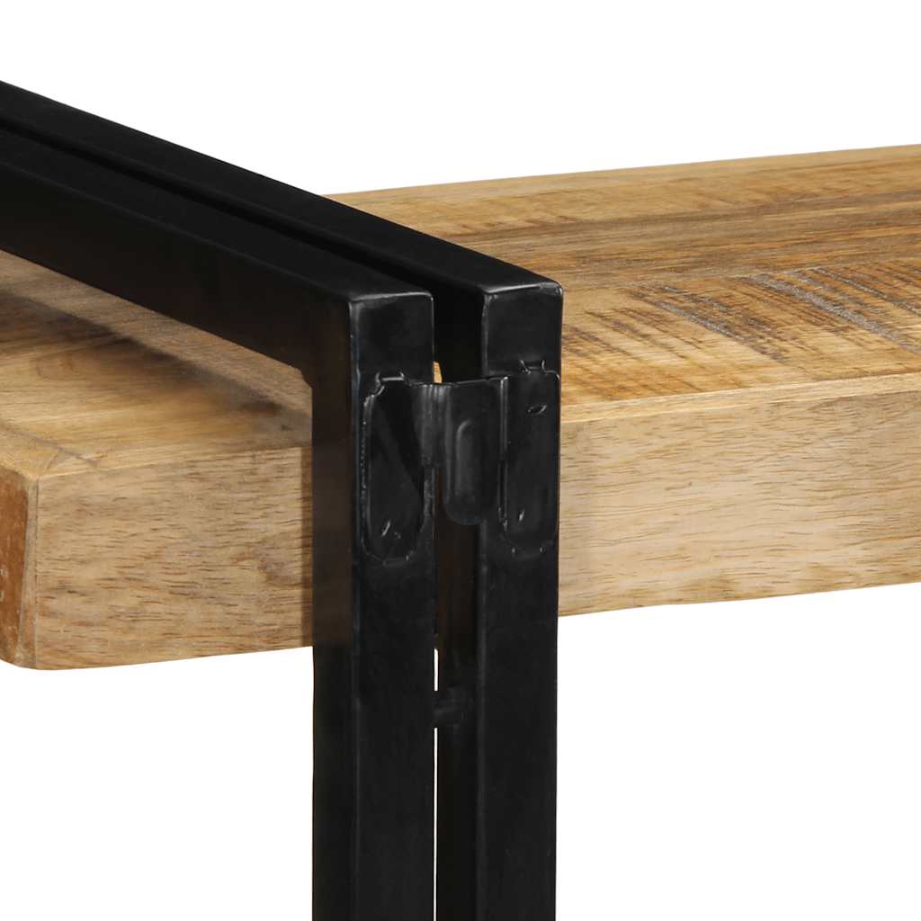 Wandregal 90x33x45 cm Raues Massivholz Mango - Premium Mediaaufbewahrung - Just €140.65! Shop now at homesales4u