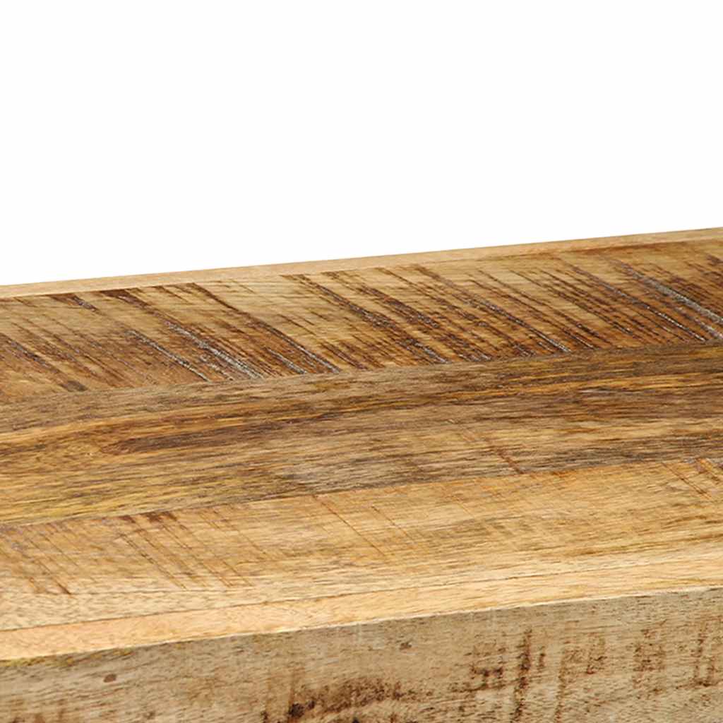 Wandregal 90x33x45 cm Raues Massivholz Mango - Premium Mediaaufbewahrung - Just €140.65! Shop now at homesales4u