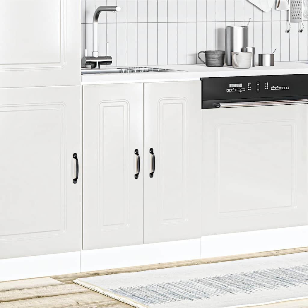 Spülenunterschrank Kalmar Hochglanz-Weiß 60x46x81,5 cm - Premium Küchenschränke - Just €106.25! Shop now at homesales4u