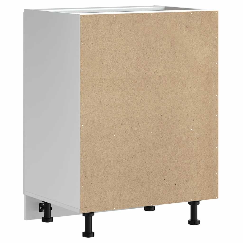 Spülenunterschrank Kalmar Hochglanz-Weiß 60x46x81,5 cm - Premium Küchenschränke - Just €106.25! Shop now at homesales4u