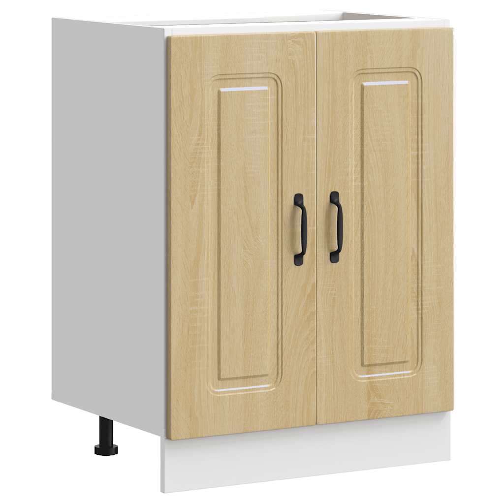 Spülenunterschrank Kalmar Sonoma-Eiche 60x46x81,5 cm - Premium Küchenschränke - Just €92.25! Shop now at homesales4u