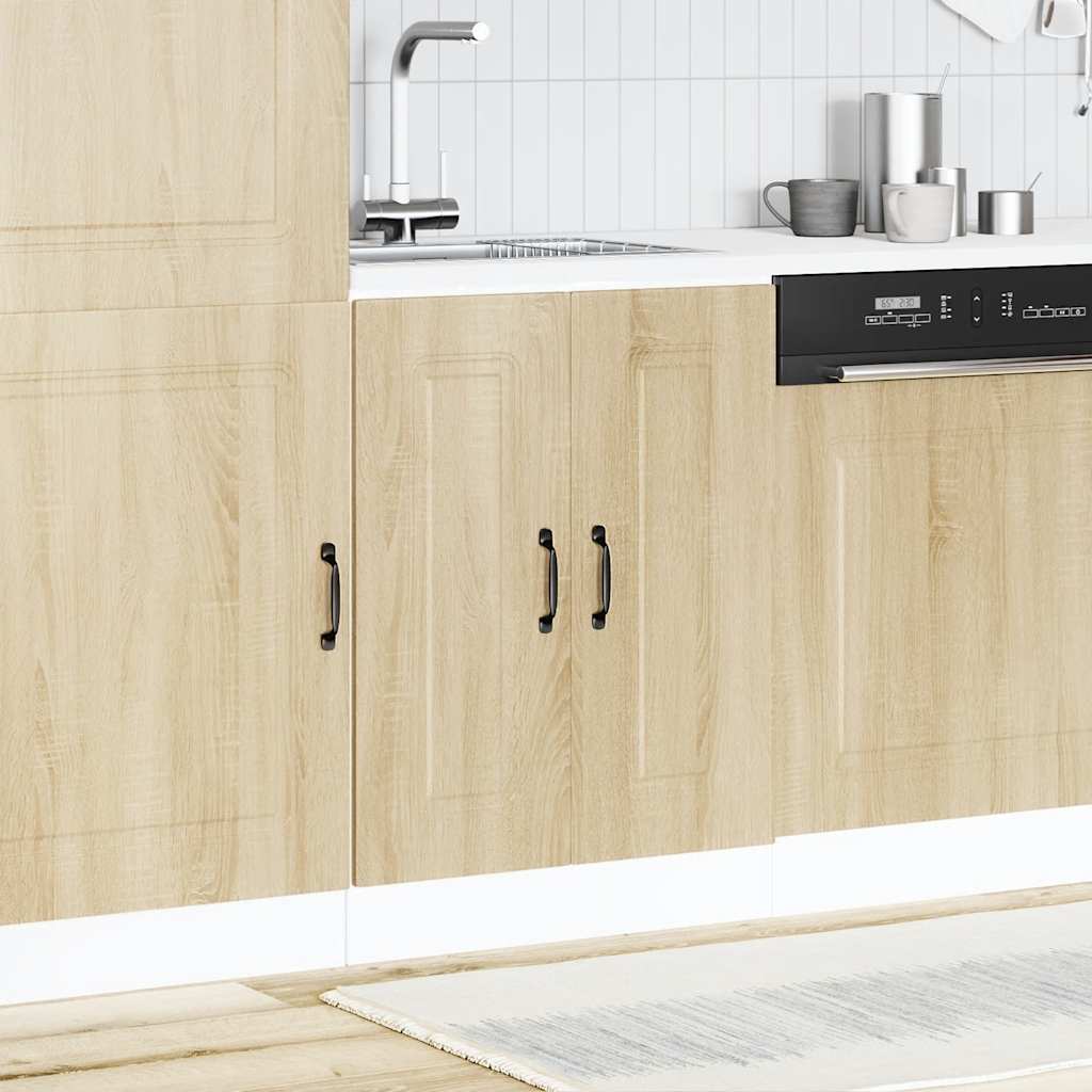 Spülenunterschrank Kalmar Sonoma-Eiche 60x46x81,5 cm - Premium Küchenschränke - Just €92.25! Shop now at homesales4u