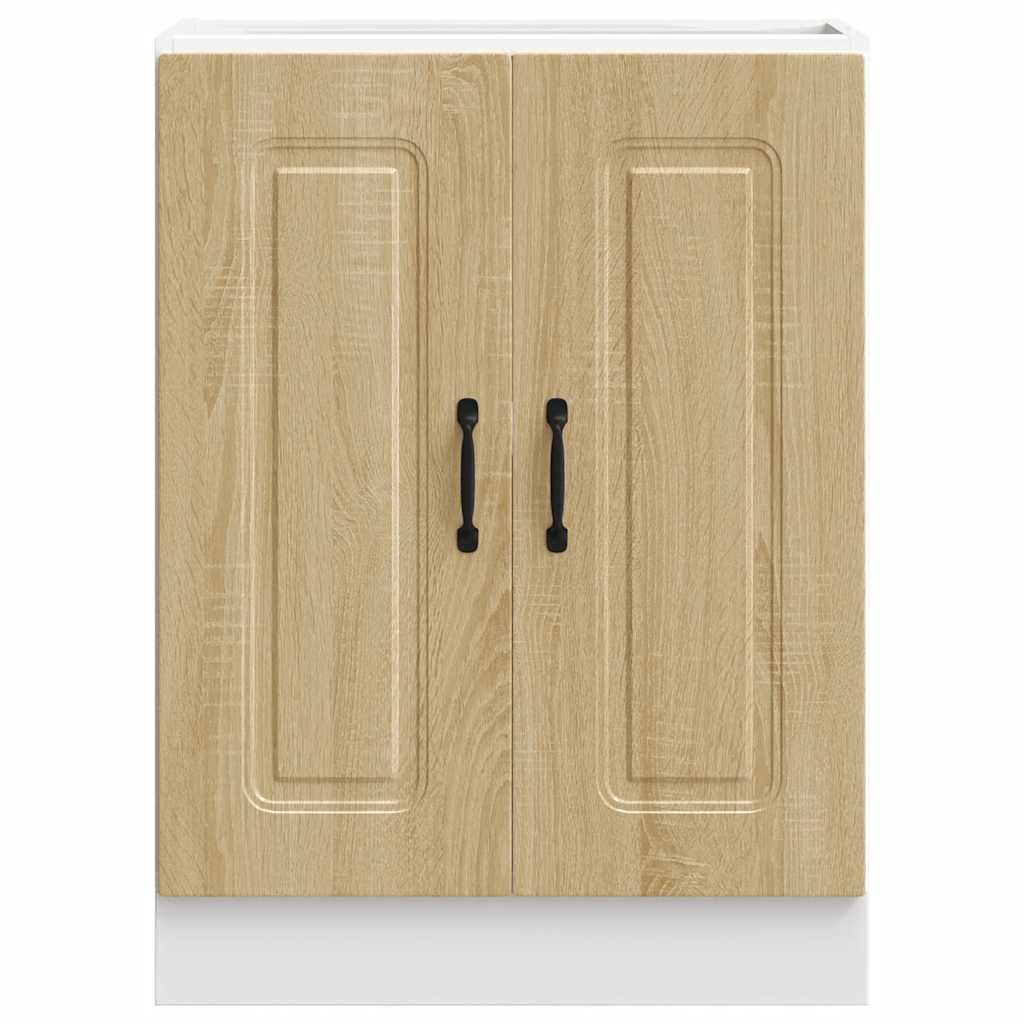 Spülenunterschrank Kalmar Sonoma-Eiche 60x46x81,5 cm - Premium Küchenschränke - Just €92.25! Shop now at homesales4u