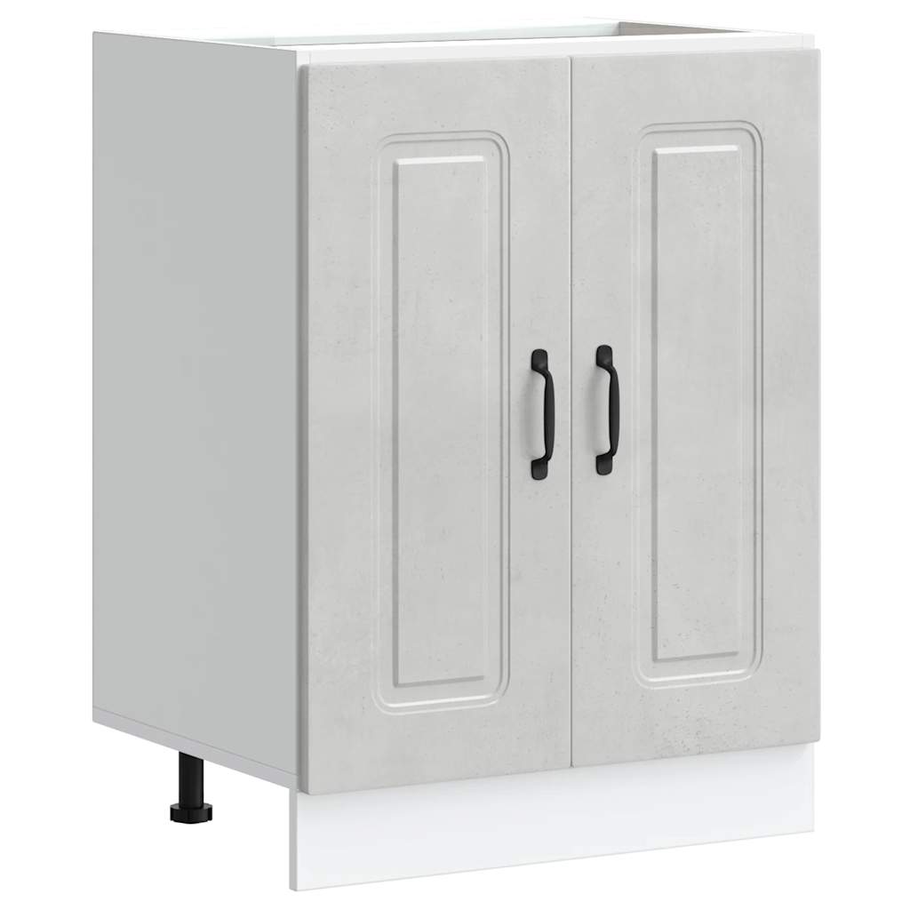 Spülenunterschrank Kalmar Betongrau 60x46x81,5 cm Holzwerkstoff - Premium Küchenschränke - Just €88.40! Shop now at homesales4u