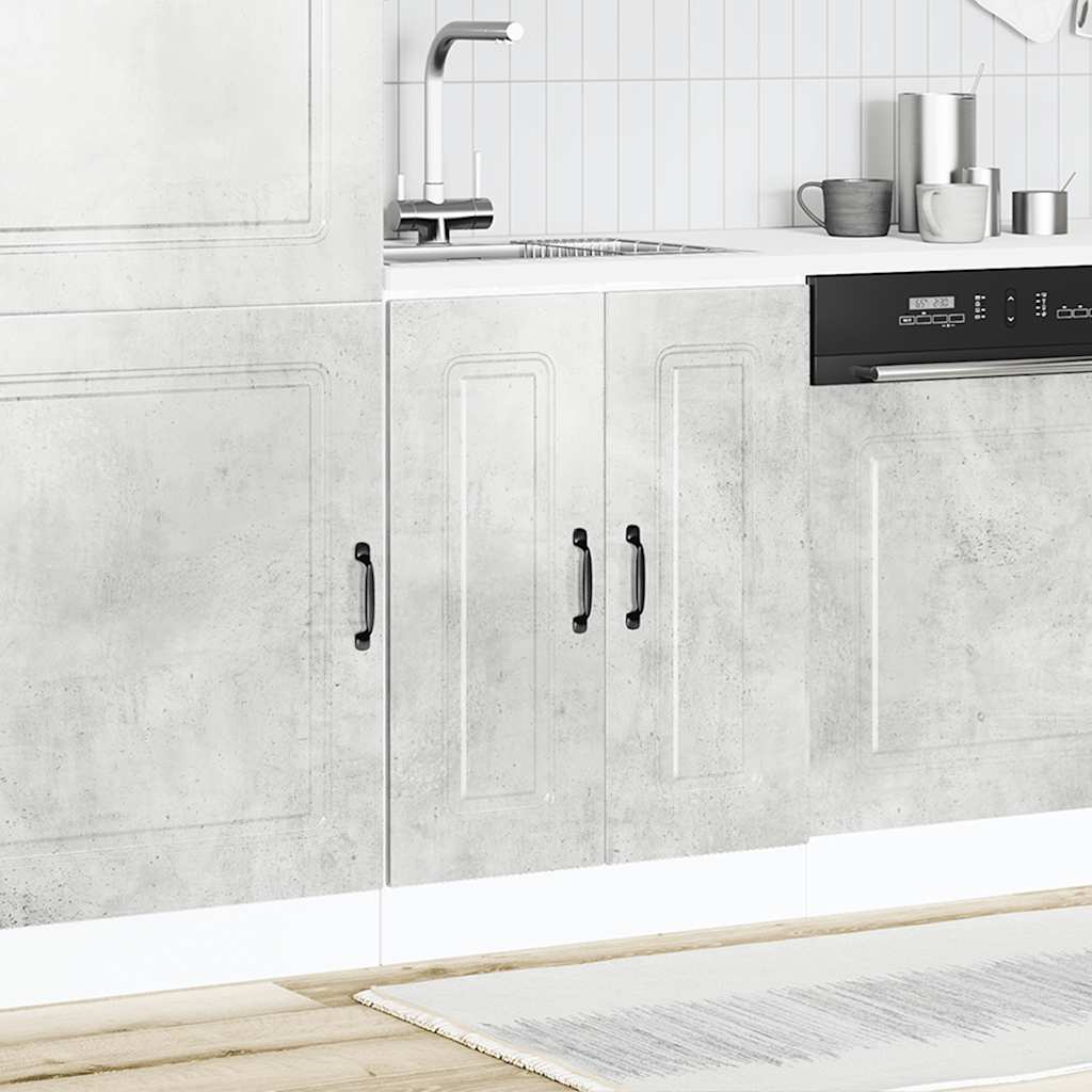 Spülenunterschrank Kalmar Betongrau 60x46x81,5 cm Holzwerkstoff - Premium Küchenschränke - Just €88.40! Shop now at homesales4u