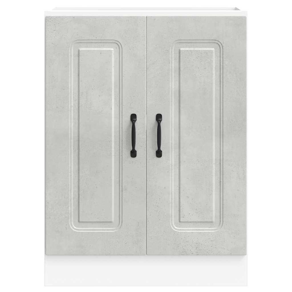Spülenunterschrank Kalmar Betongrau 60x46x81,5 cm Holzwerkstoff - Premium Küchenschränke - Just €88.40! Shop now at homesales4u
