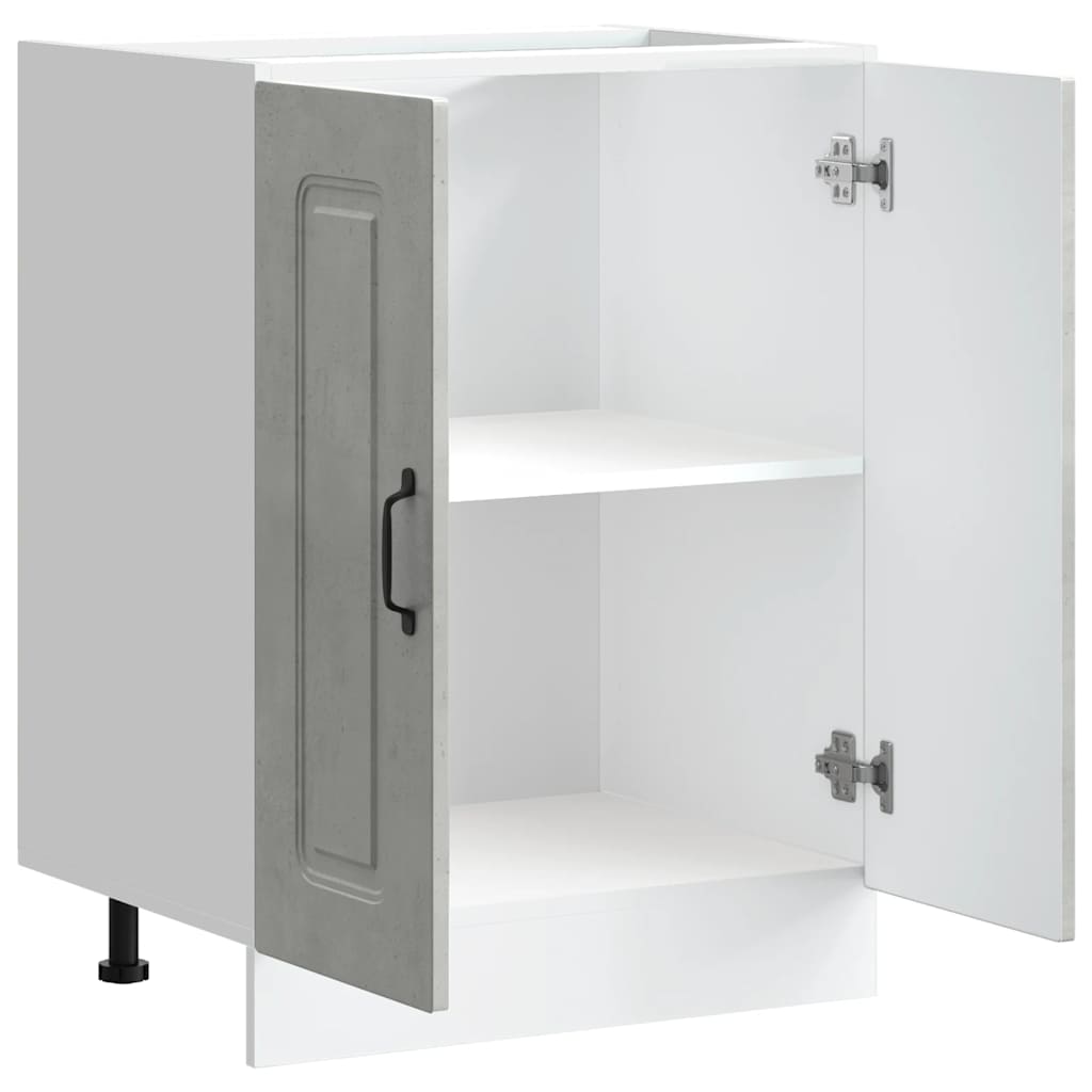 Spülenunterschrank Kalmar Betongrau 60x46x81,5 cm Holzwerkstoff - Premium Küchenschränke - Just €88.40! Shop now at homesales4u
