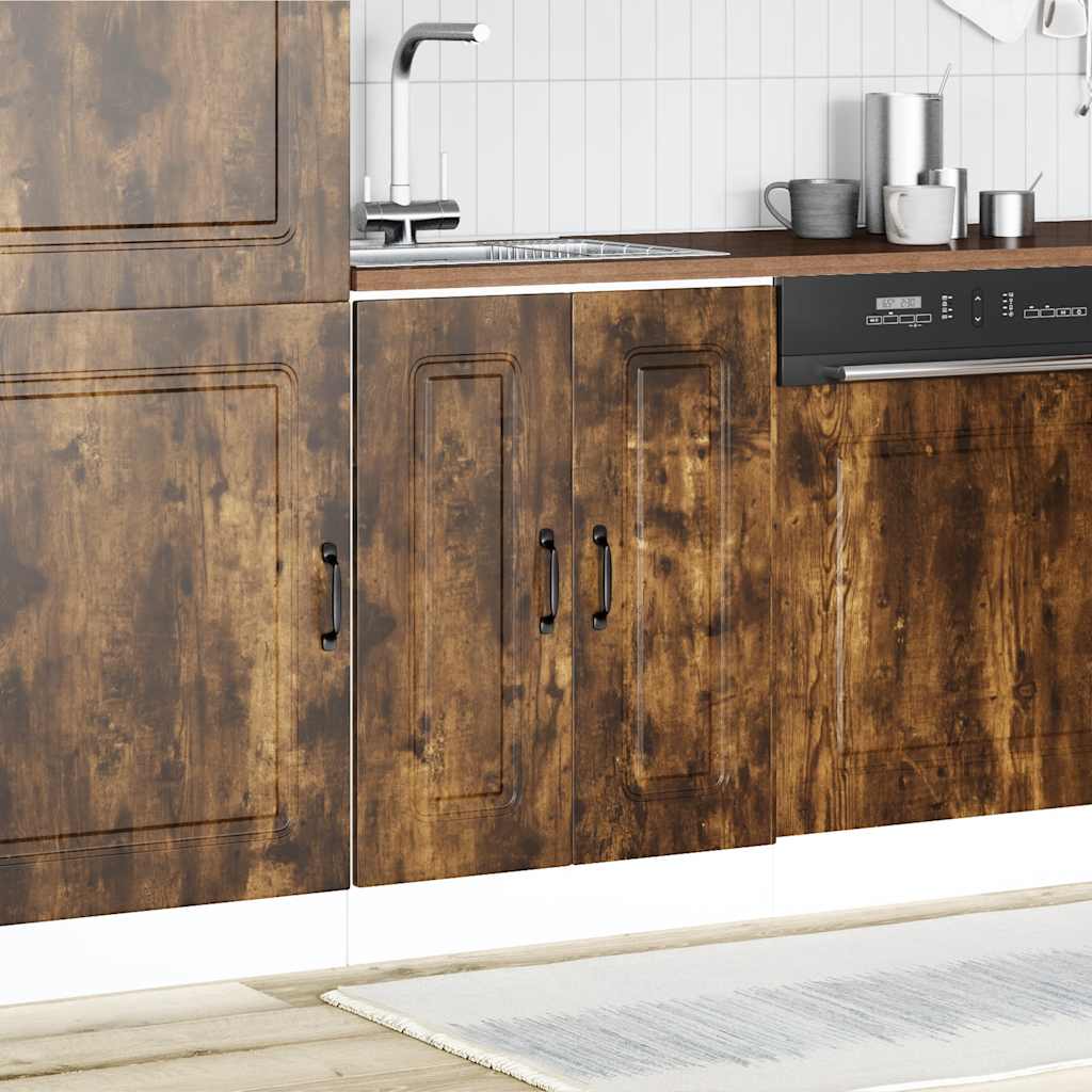 Spülenunterschrank Kalmar Räuchereiche 60x46x81,5 cm - Premium Küchenschränke - Just €94.64! Shop now at homesales4u
