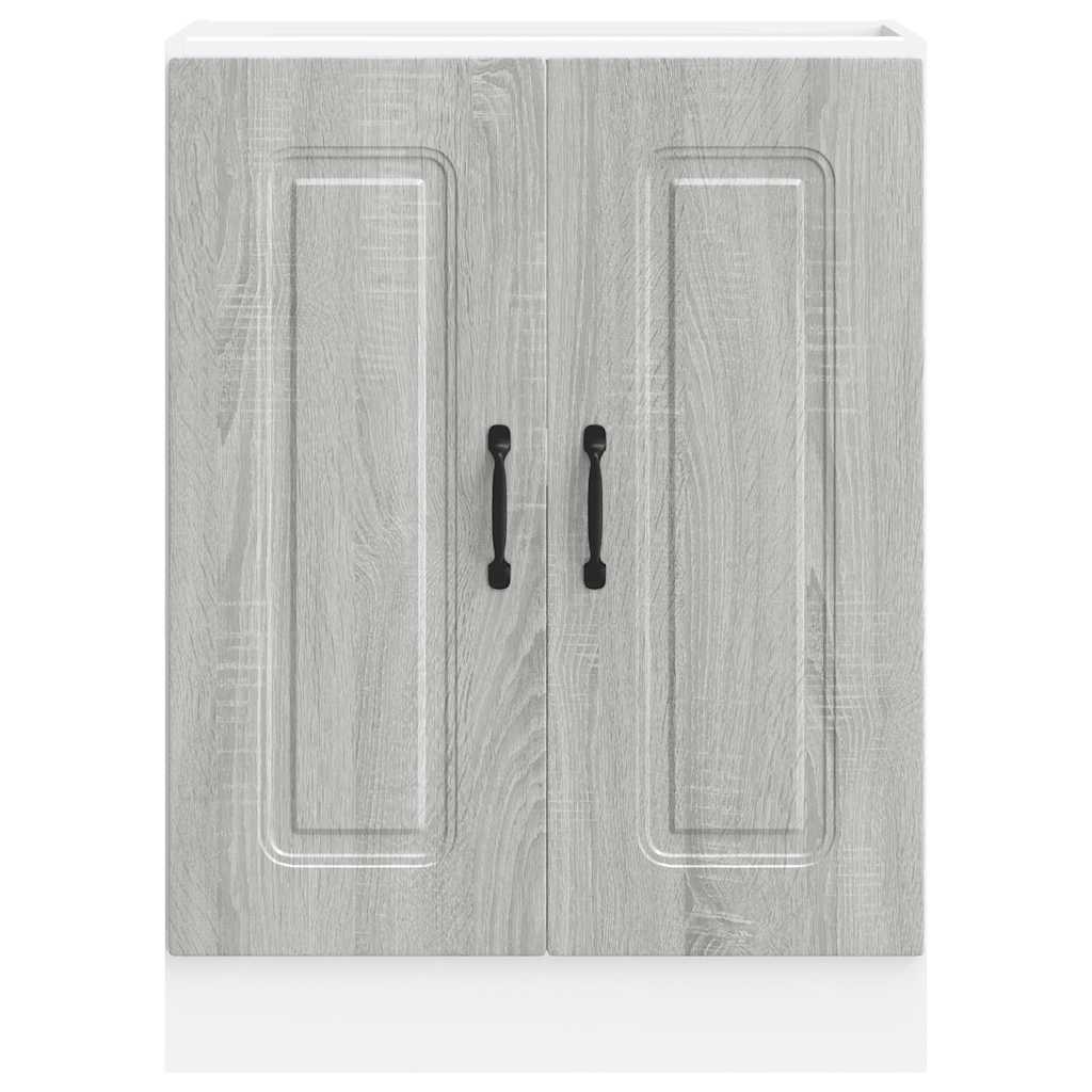 Spülenunterschrank Kalmar Grau Sonoma 60x46x81,5 cm - Premium Küchenschränke - Just €94.29! Shop now at homesales4u