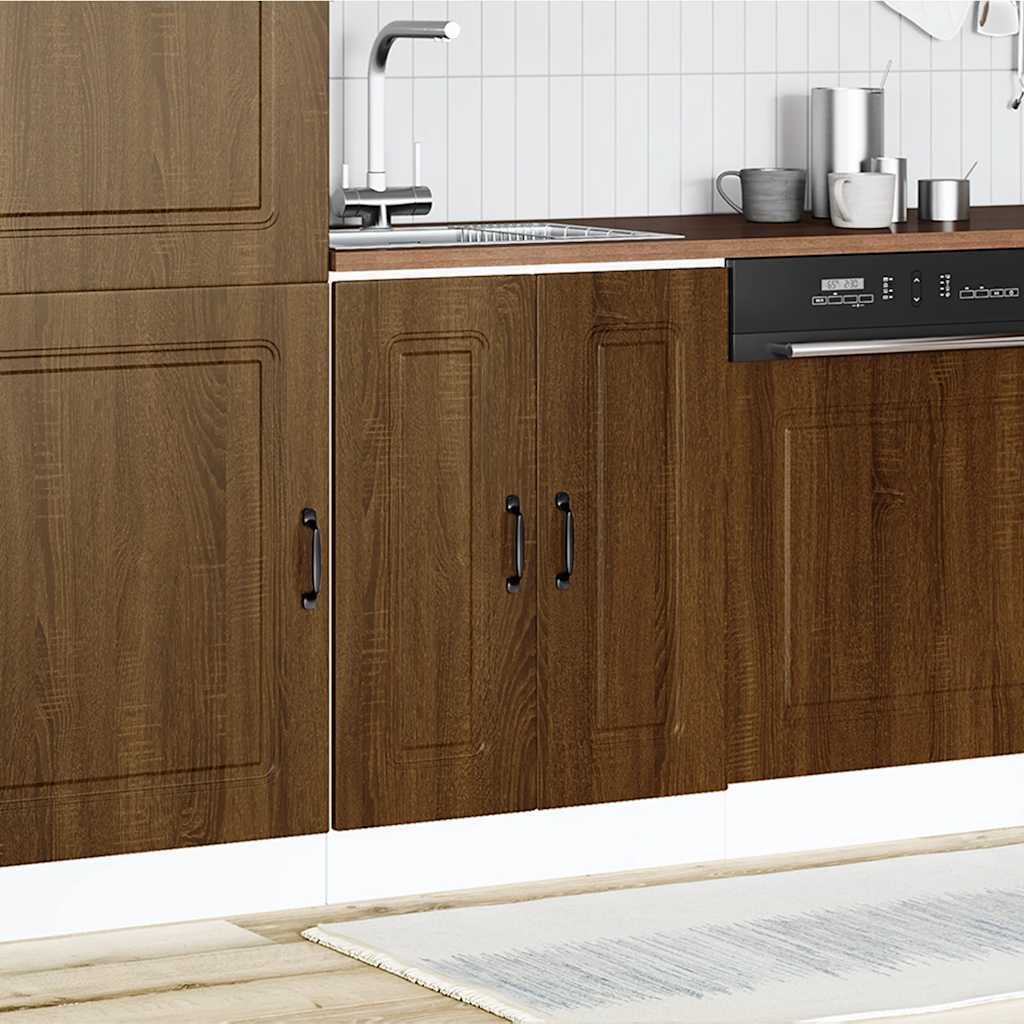 Spülenunterschrank Kalmar Braun Eichen-Optik 60x46x81,5 cm - Premium Küchenschränke - Just €94.35! Shop now at homesales4u