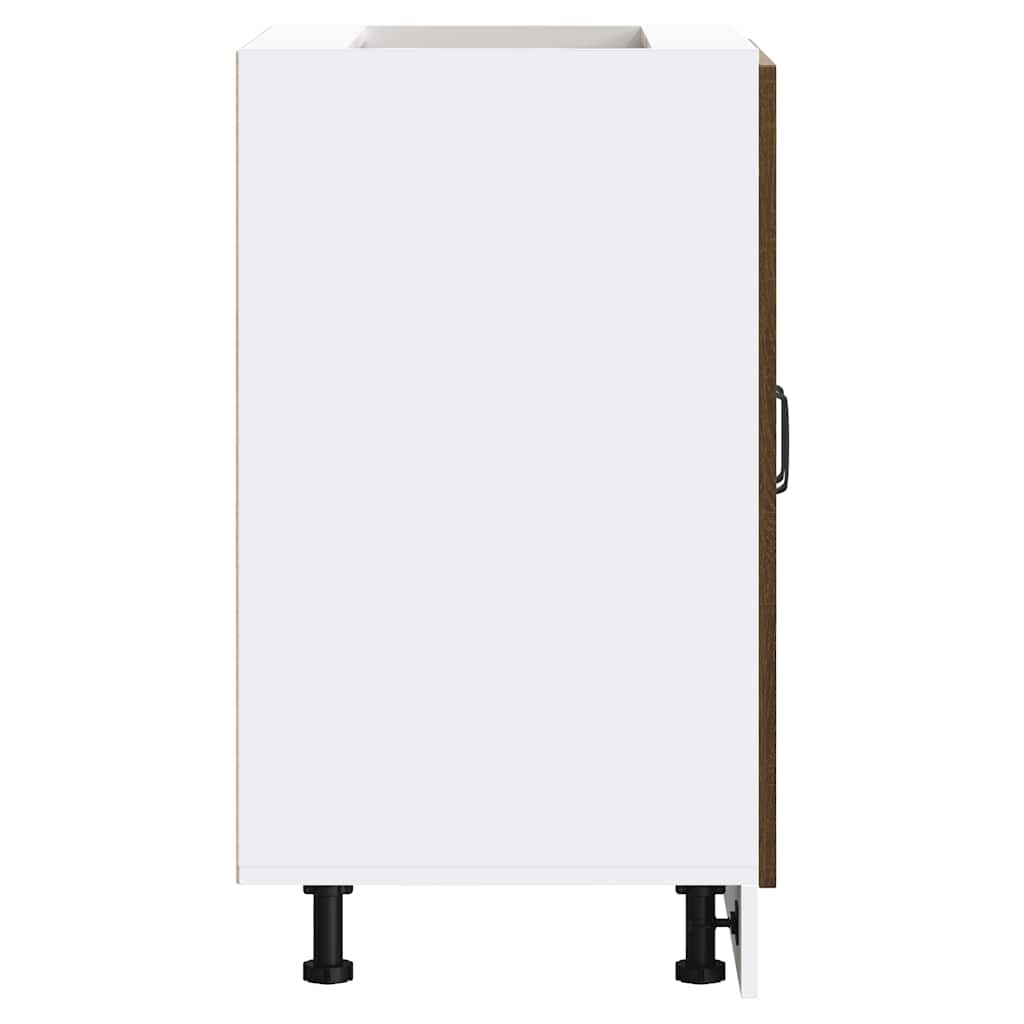 Spülenunterschrank Kalmar Braun Eichen-Optik 60x46x81,5 cm - Premium Küchenschränke - Just €94.35! Shop now at homesales4u