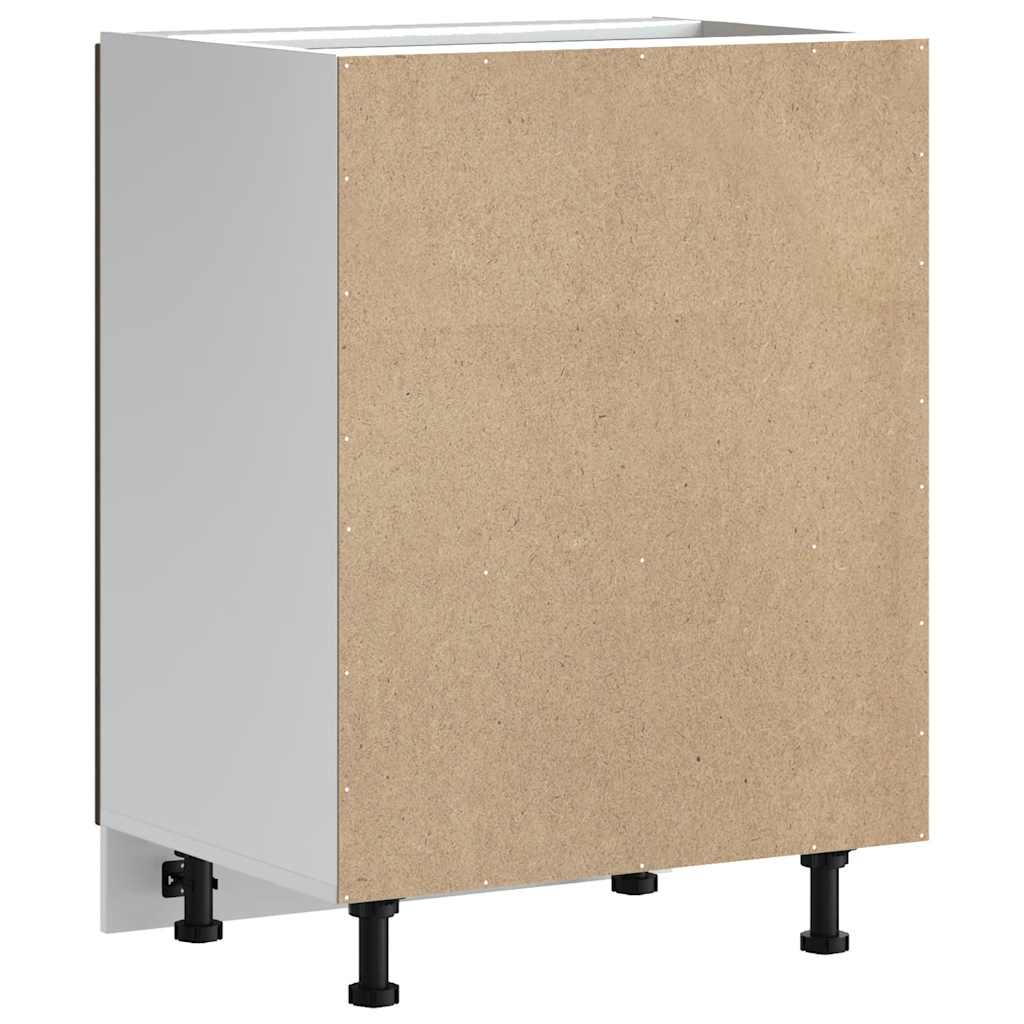 Spülenunterschrank Kalmar Braun Eichen-Optik 60x46x81,5 cm - Premium Küchenschränke - Just €94.35! Shop now at homesales4u