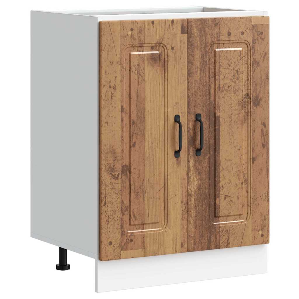 Spülenunterschrank Kalmar Altholz-Optik 60x46x81,5 cm - Premium Küchenschränke - Just €94.33! Shop now at homesales4u