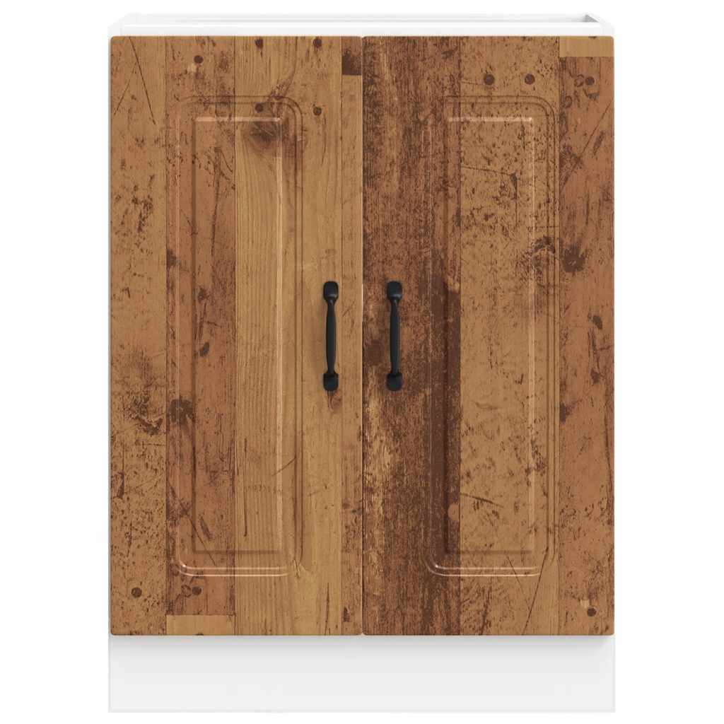 Spülenunterschrank Kalmar Altholz-Optik 60x46x81,5 cm - Premium Küchenschränke - Just €94.33! Shop now at homesales4u