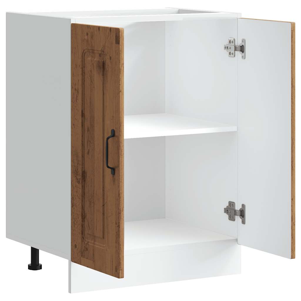 Spülenunterschrank Kalmar Altholz-Optik 60x46x81,5 cm - Premium Küchenschränke - Just €94.33! Shop now at homesales4u