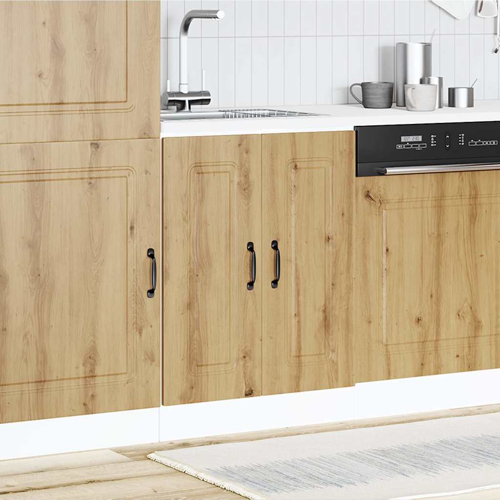 Spülenunterschrank Kalmar Artisan-Eiche 60x46x81,5 cm - Premium Küchenschränke - Just €99.02! Shop now at homesales4u