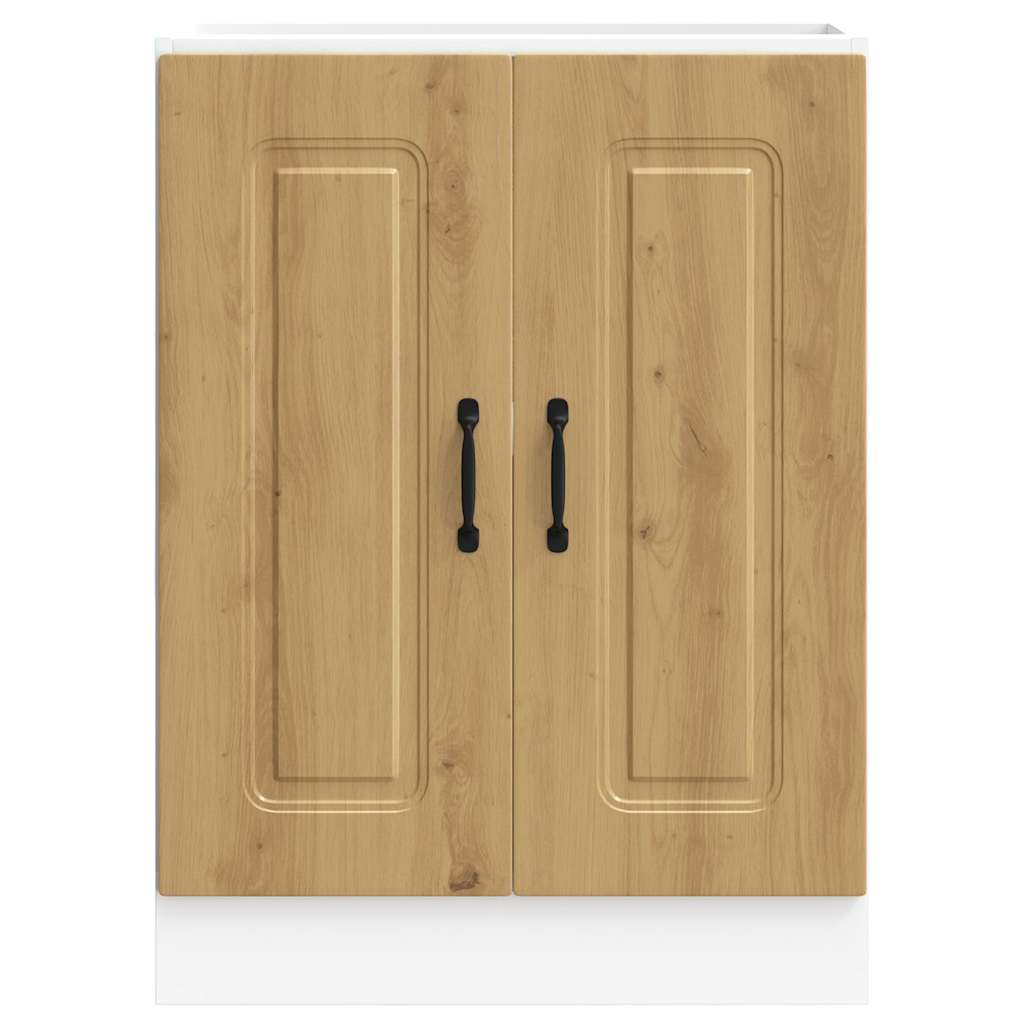 Spülenunterschrank Kalmar Artisan-Eiche 60x46x81,5 cm - Premium Küchenschränke - Just €99.02! Shop now at homesales4u