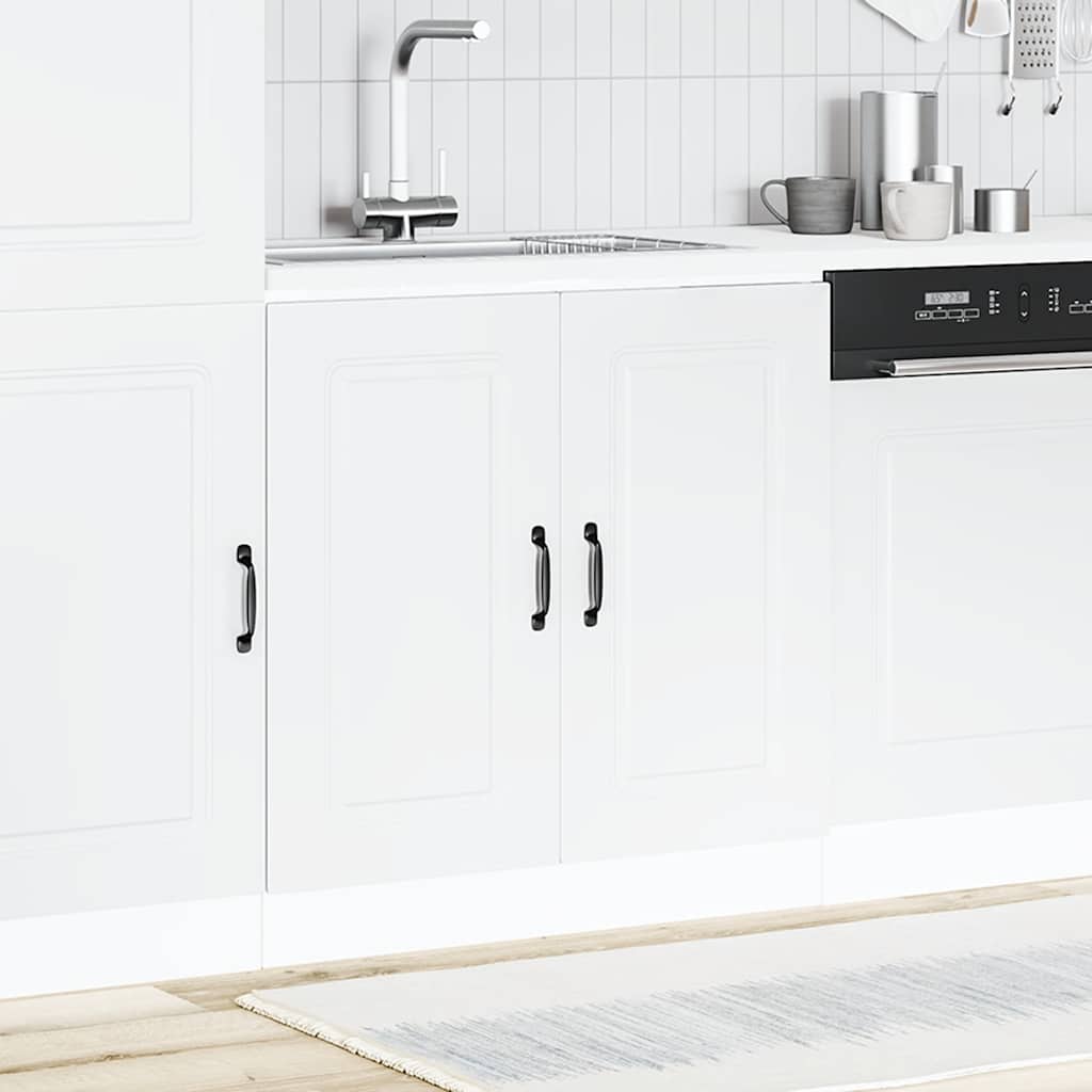 Spülenunterschrank Kalmar Weiß 80x46x81,5 cm Holzwerkstoff - Premium Küchenschränke - Just €95.08! Shop now at homesales4u
