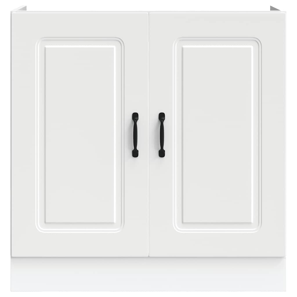 Spülenunterschrank Kalmar Weiß 80x46x81,5 cm Holzwerkstoff - Premium Küchenschränke - Just €95.08! Shop now at homesales4u
